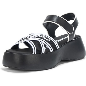 image:imageKARL LAGERFELD Womens Meddi Strappy Platform Sandal With LogoBlack