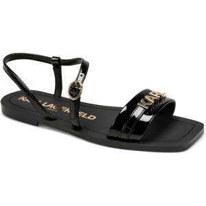 image:imageKARL LAGERFELD Womens Miram Flat Strappy Sandal With LogoBlack