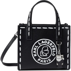 image:imageKARL LAGERFELD Womens Nouveau Small Printed Tote BagBlack Cameo