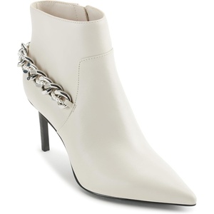 image:imageKARL LAGERFELD Womens Sambra Chain Ankle BootiesSoft White