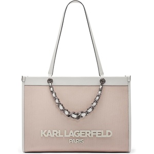 image:imageKARL LAGERFELD Womens Savoie Tote Bag With LogoLight Pink