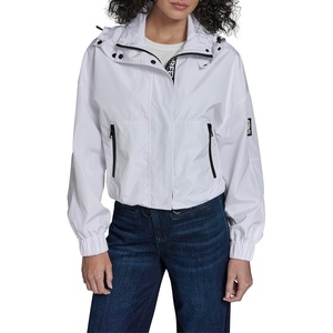image:imageKARL LAGERFELD Womens Short Anorak Windbreaker CoatWhite