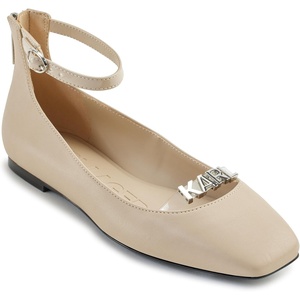 image:imageKARL LAGERFELD Womens Zyvia Ankle Strap Ballet FlatsDusty Nude
