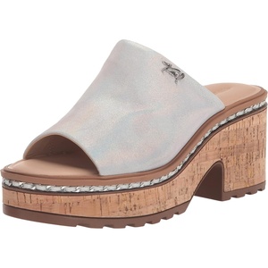 image:imageKARL LAGERFELD womens Carita Wedge Sandal PlatformIridescent
