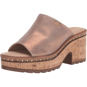 image:imageKARL LAGERFELD womens Carita Wedge Sandal PlatformLatte