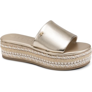 image:imageKARL LAGERFELD womens Keswick Platform Espadrille SandalWhite Gold