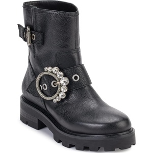 image:imageKARL LAGERFELD womens Lugsole Marceau Combat Boot With Crystal DetailBlack