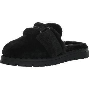 image:imageKarl Lagerfeld Paris Mens Furry Logo Adjustable Strap Sandal Slide