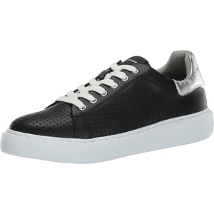 image:imageKarl Lagerfeld Paris Mens Perforated Leather Lace Up SneakerBlack
