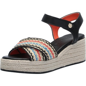 image:imageKarl Lagerfeld Paris Womens Celest Ankle Strap Wedge Espadrille SandalNatural Mutli
