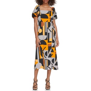 image:imageKarl Lagerfeld Paris Womens Sport Summer DressSoft WhiteGinger Multi