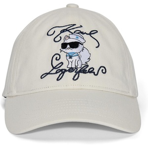 image:imageKarl Lagerfeld Womens Admiral Choupette Baseball CapWhite