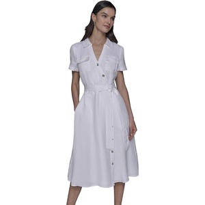image:imageKarl Lagerfeld Womens Button Down DressSoft White