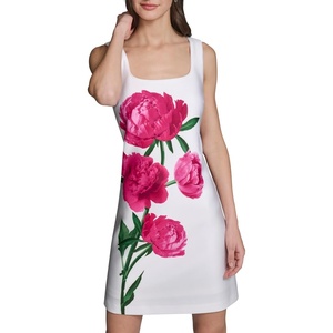 image:imageKarl Lagerfeld Womens Button Up Collared Belted Shirt DressSoft White Combo
