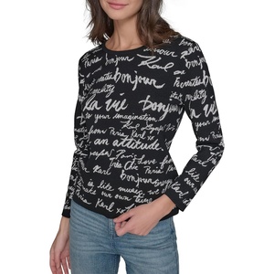 image:imageKarl Lagerfeld Womens Casual Warm SweaterBlackSoft White