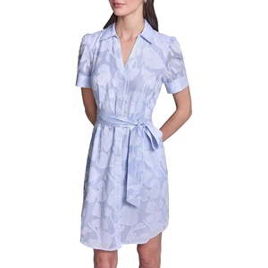 image:imageKarl Lagerfeld Womens Collared Stripe ShirtdressBlue Multi