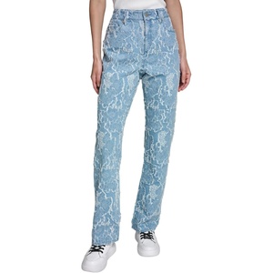image:imageKarl Lagerfeld Womens Floral Denim Jacquard JeanSky Blue