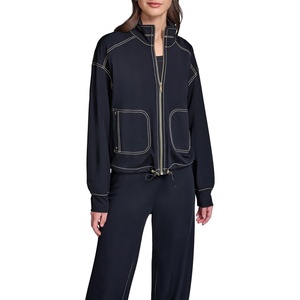 image:imageKarl Lagerfeld Womens Long Sleeve Athleisure Comfortable Zipup JacketMidnight Navy