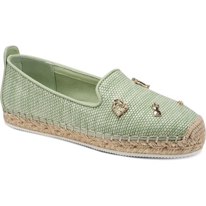 image:imageKarl Lagerfeld Womens Michaela Atelier Espadrille Closed Toe Sandal with PinsPistachio Green