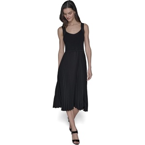 image:imageKarl Lagerfeld Womens Sleeveless Feminine Karl Logo DressBlack