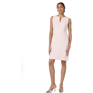 image:imageKarl Lagerfeld Womens Tweed Shift Dress with PocketsRose