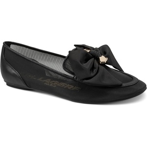 image:imageKarl Lagerfeld Womens Vasilisa Sheer Ballet Flat with Oversized BowBlack
