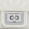 image:imageKARL LAGERFELD Womens Agyness CrossbodyWinter WhiteSilver