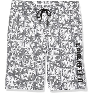 image:imageKARL LAGERFELD Mens Mesh Lightweight ShortBlackWhite