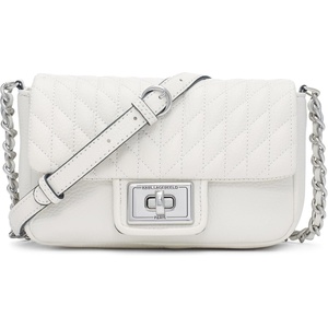 image:imageKARL LAGERFELD Womens Agyness CrossbodyWinter WhiteSilver