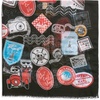 image:imageKARL LAGERFELD Womens Lightweight Print Pashmina With FringeBlack