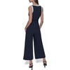 image:imageKARL LAGERFELD Womens Contrast V Neck Sleeveless JumpsuitMarineSoft White