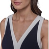 image:imageKARL LAGERFELD Womens Contrast V Neck Sleeveless JumpsuitMarineSoft White