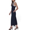 image:imageKARL LAGERFELD Womens Contrast V Neck Sleeveless JumpsuitMarineSoft White
