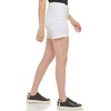 image:imageKarl Lagerfeld Womens Compression Skinny Mid Rise Logo Taping PantWhite Denim