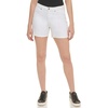 image:imageKarl Lagerfeld Womens Compression Skinny Mid Rise Logo Taping PantWhite Denim