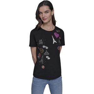 image:imageKarl Lagerfeld Womens Soft Everyday Whimsy Casual TShirtBlack
