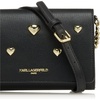 image:imageKARL LAGERFELD womens Connie CrossbodyBlackGold Legacy