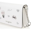 image:imageKARL LAGERFELD womens Connie CrossbodyWhiteSparkle Legacy