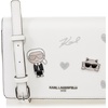 image:imageKARL LAGERFELD womens Connie CrossbodyWhiteSparkle Legacy
