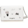 image:imageKARL LAGERFELD womens Connie CrossbodyWhiteSparkle Legacy