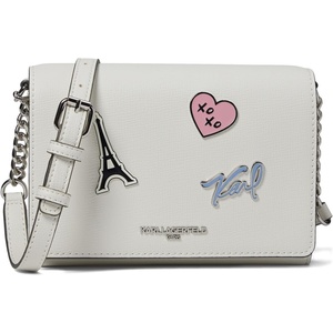 image:imageKARL LAGERFELD womens Connie CrossbodyWhite Elemnt Legacy