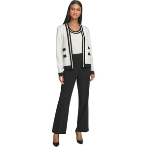 image:imageKarl Lagerfeld Womens Business Casual Lightweight Knit CardiganSoft WhiteBlack